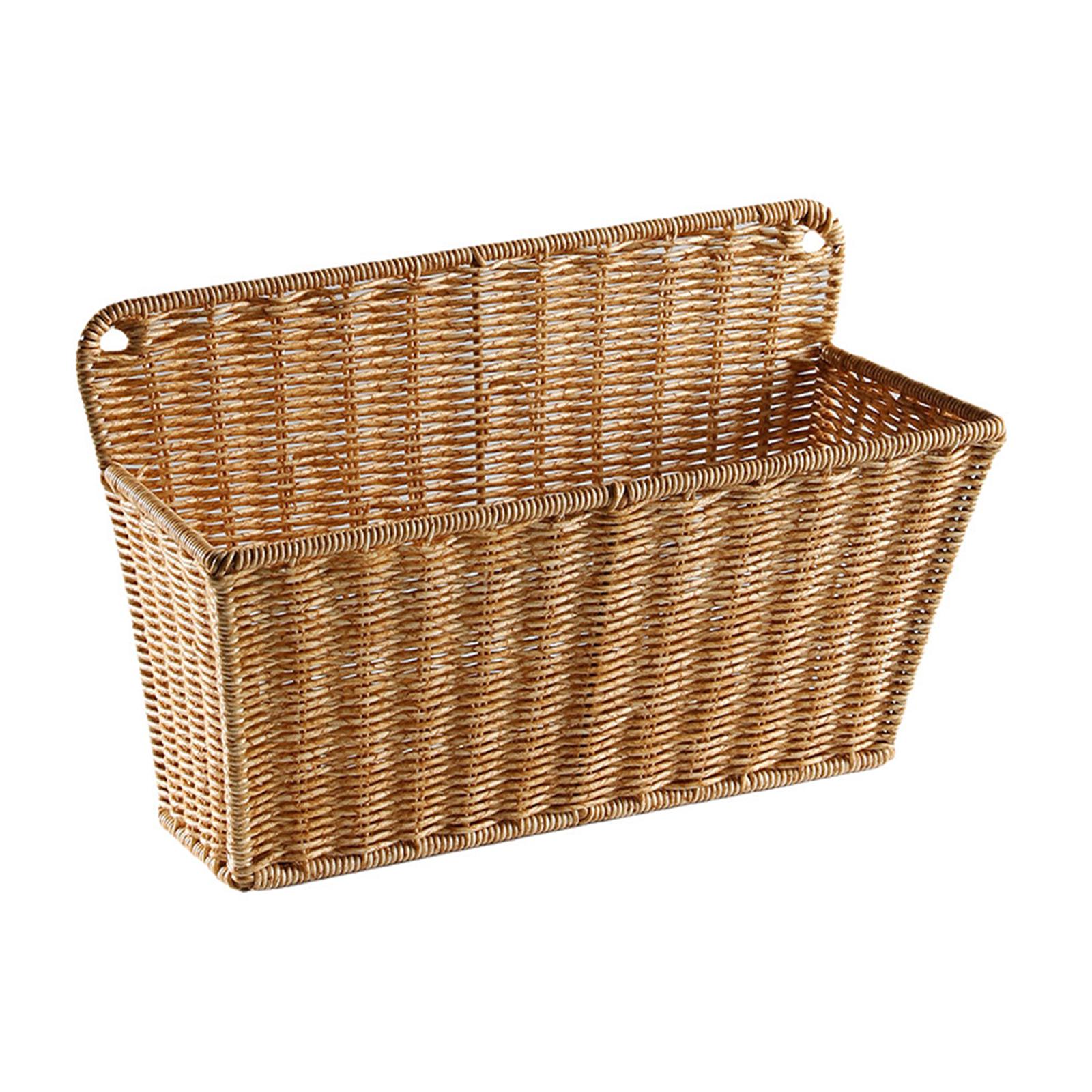 Home Essentials Bathroom Organizer - Keranjang Penyimpanan Anyaman Gaya Skandinavia, Organizer