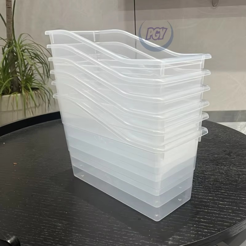 Home Essentials Bathroom Organizer - 6-Pack Kotak Penyimpanan Plastik Transparan yang