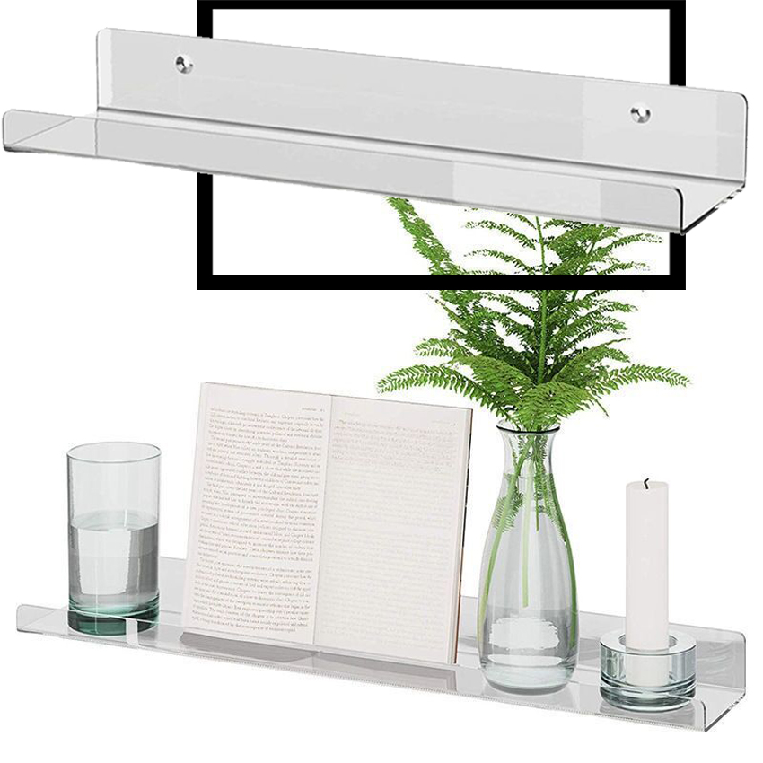 Zara Home Bathroom Accessories - Rak Penyimpanan Akrilik Transparan Rak Dinding
