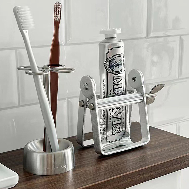 Zara Home Bathroom Accessories - Tempat Pasta Gigi Stainless Steel, Organizer
