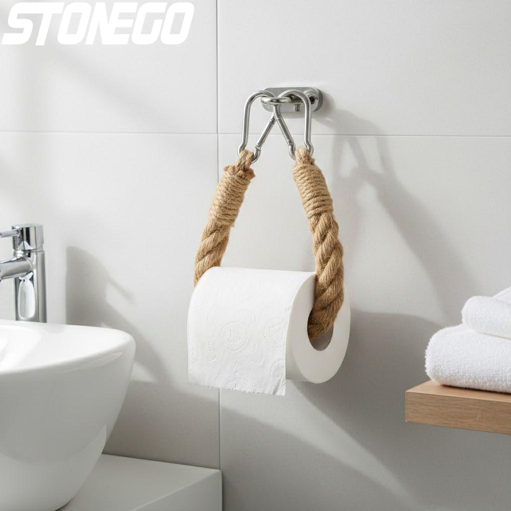 Home Essentials Bathroom Organizer - Tempat Tisu Toilet Vintage yang Dipasang
