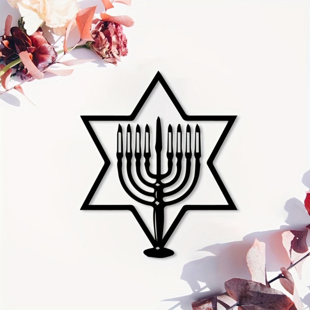 Home & Bathroom Building Products Pte Ltd - CIFBUY Seni Dinding Logam Menorah Bintang