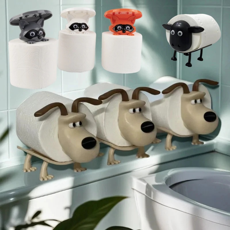 Zara Home Bathroom Accessories - Tempat Tisu Toilet Bentuk Anjing Rakun