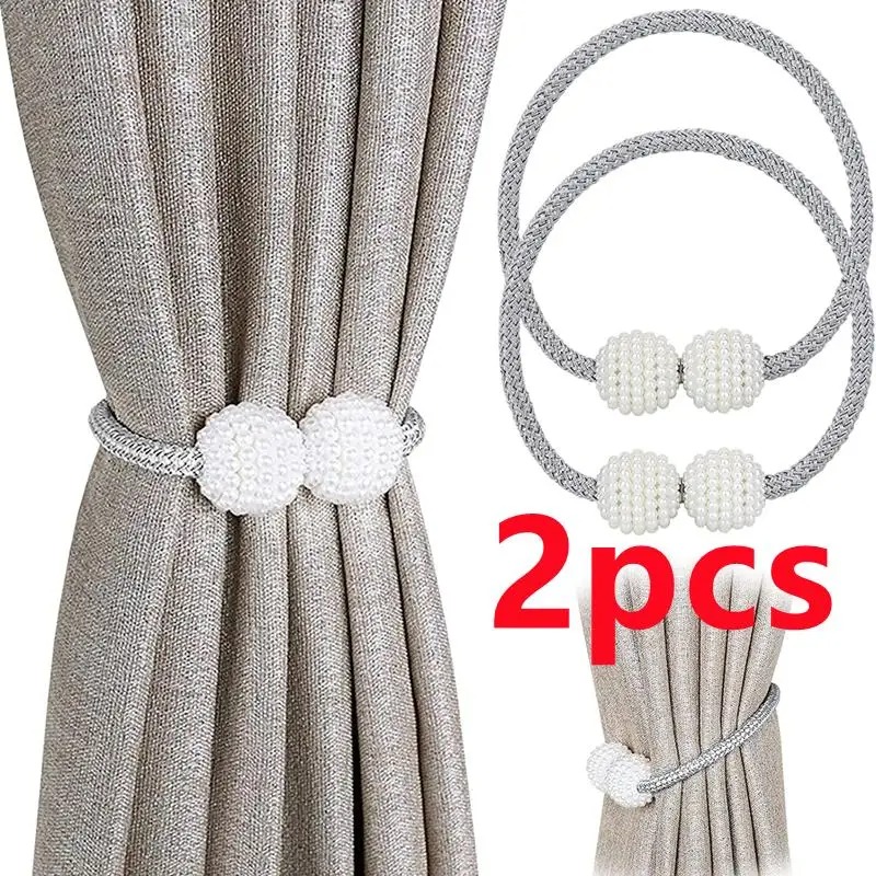 1/2 Buah Klip Tirai Magnetik M - Home Bathroom Supplies ulasan dan harga