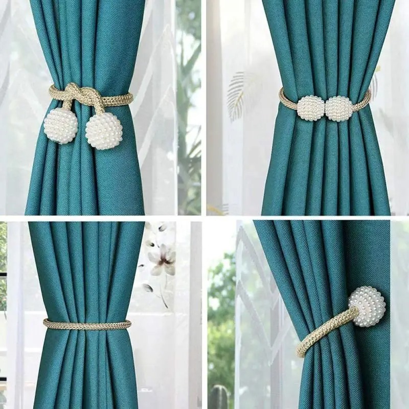 1/2 Buah Klip Tirai Magnetik M - Home Bathroom Supplies ulasan dan harga