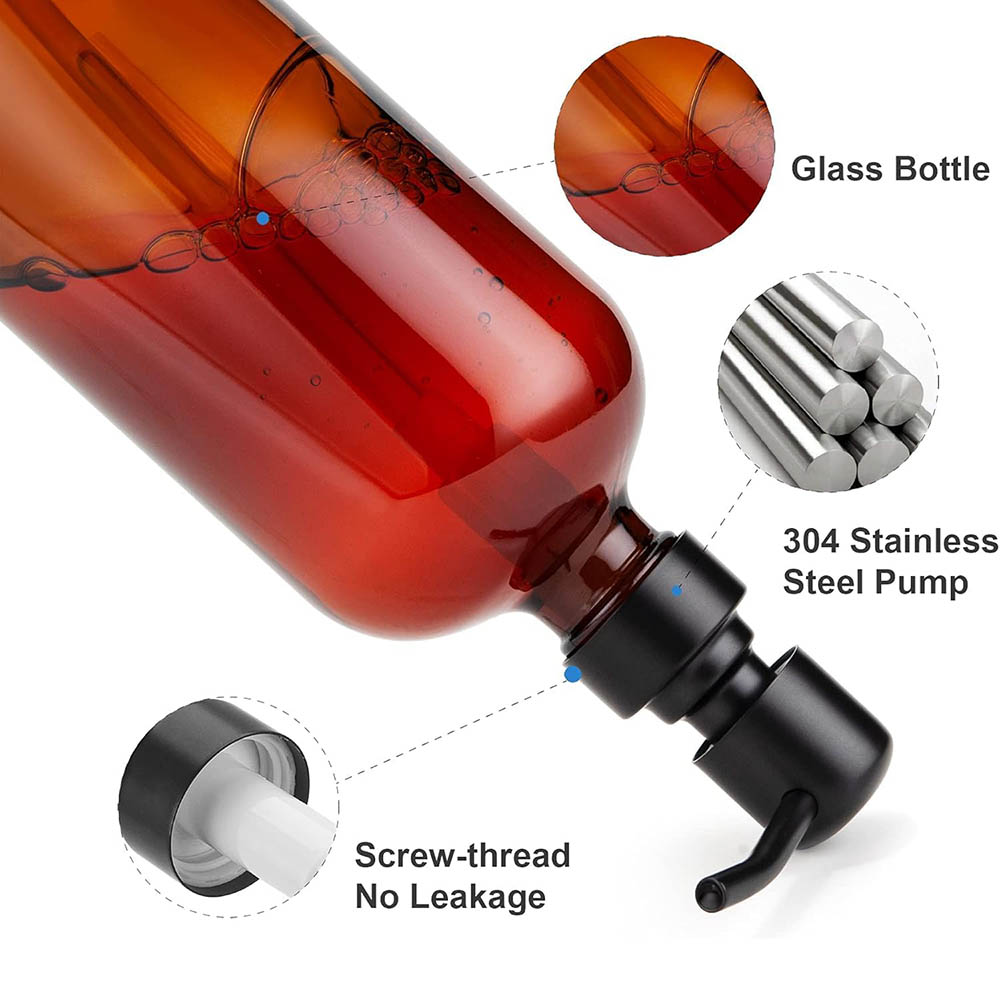 Dispenser Sabun Kaca Amber den - Zara Home Bathroom Accessories ulasan dan harga