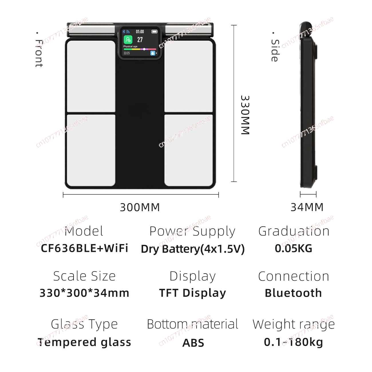 Timbangan Lemak Tubuh Cerdas 8 - Home Bathroom Scales ulasan dan harga