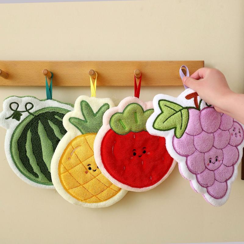 Handuk Tangan Motif Buah, Kain - Home Bathroom Supplies ulasan dan harga