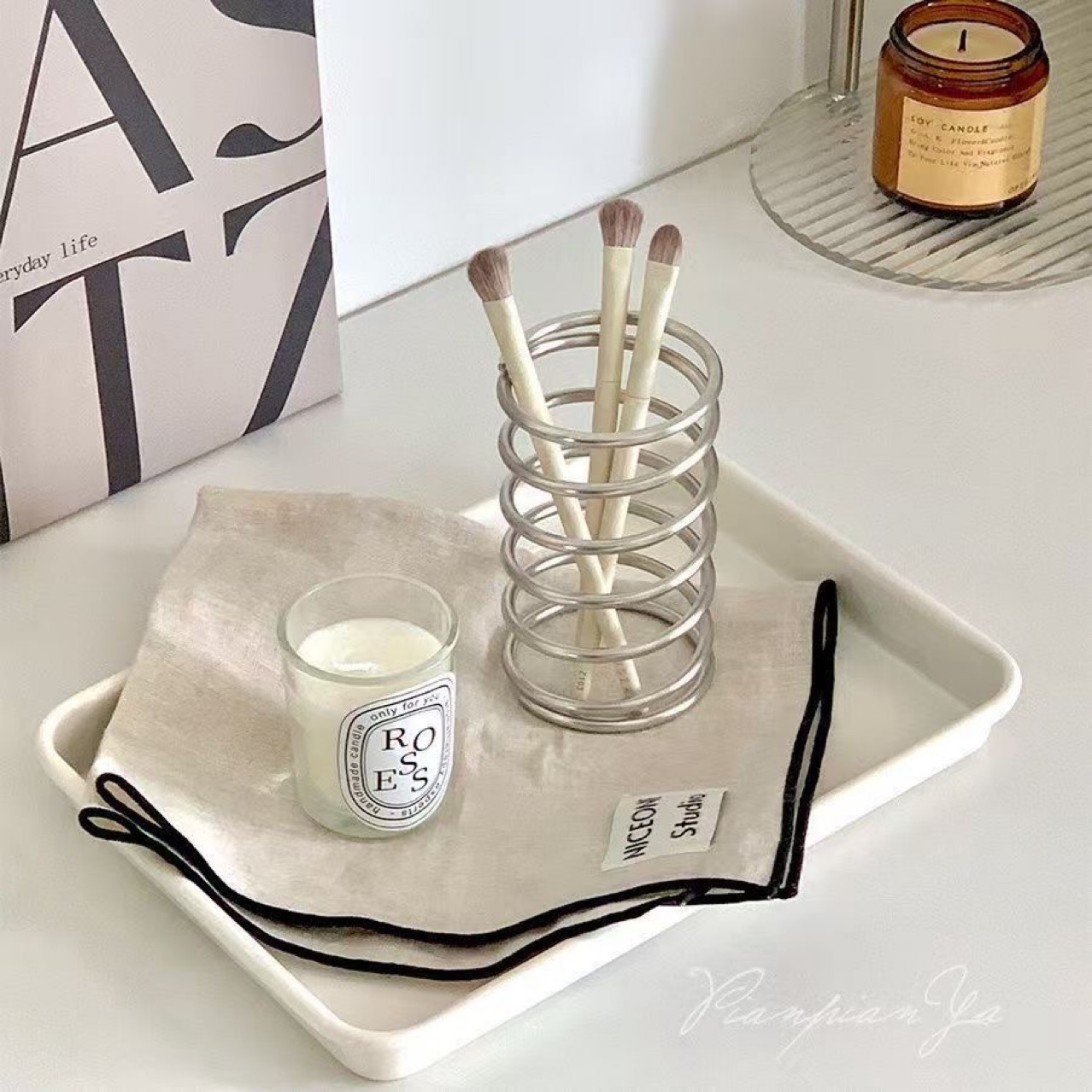 Tempat Sikat Gigi Baja Tahan K - Zara Home Bathroom Accessories ulasan dan harga