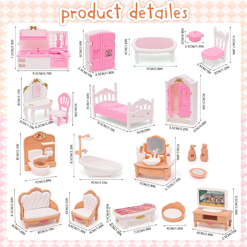 Set Perabot Rumah Boneka Akses - Zara Home Bathroom Accessories ulasan dan harga