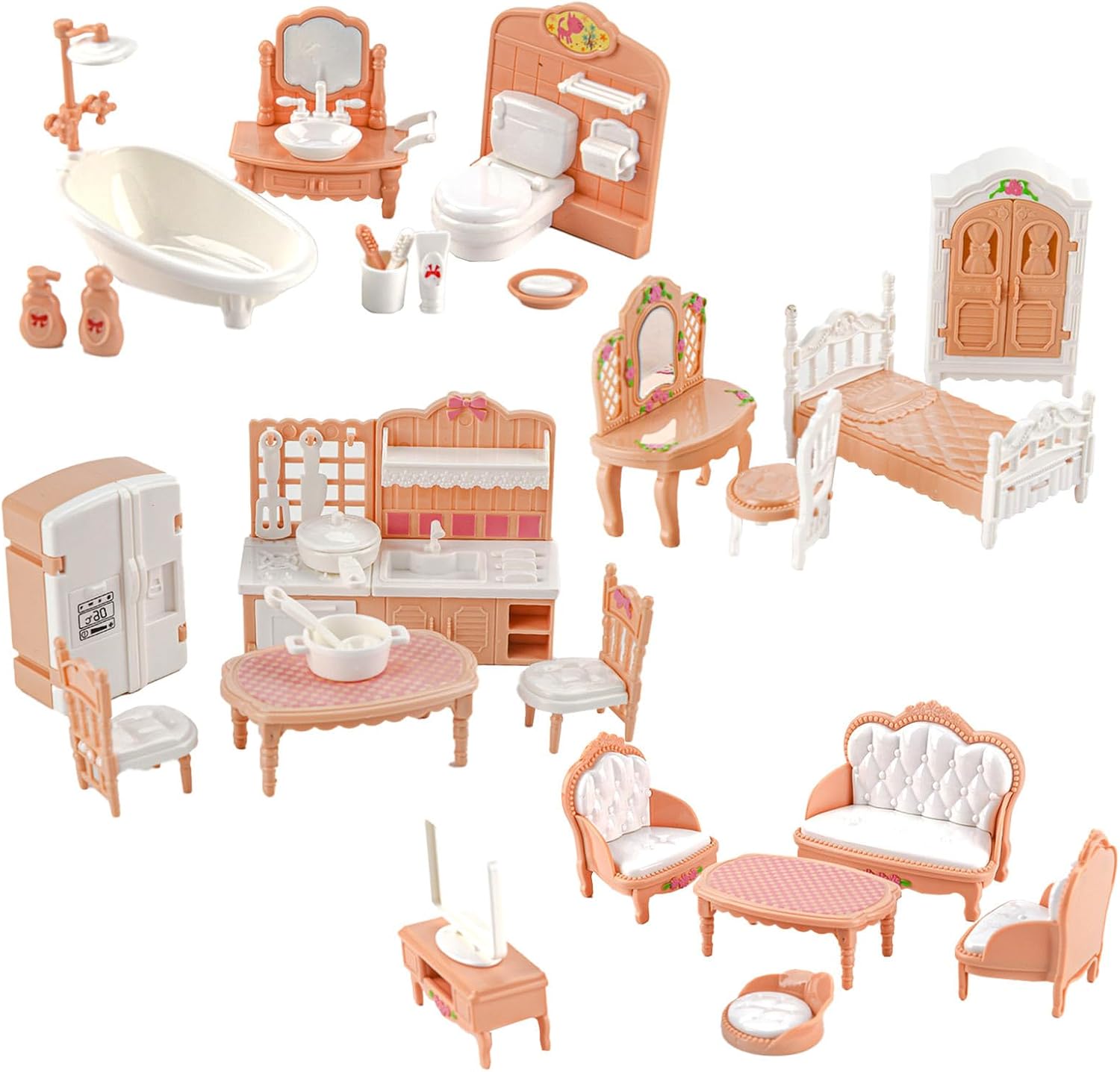 Set Perabot Rumah Boneka Akses - Zara Home Bathroom Accessories ulasan dan harga
