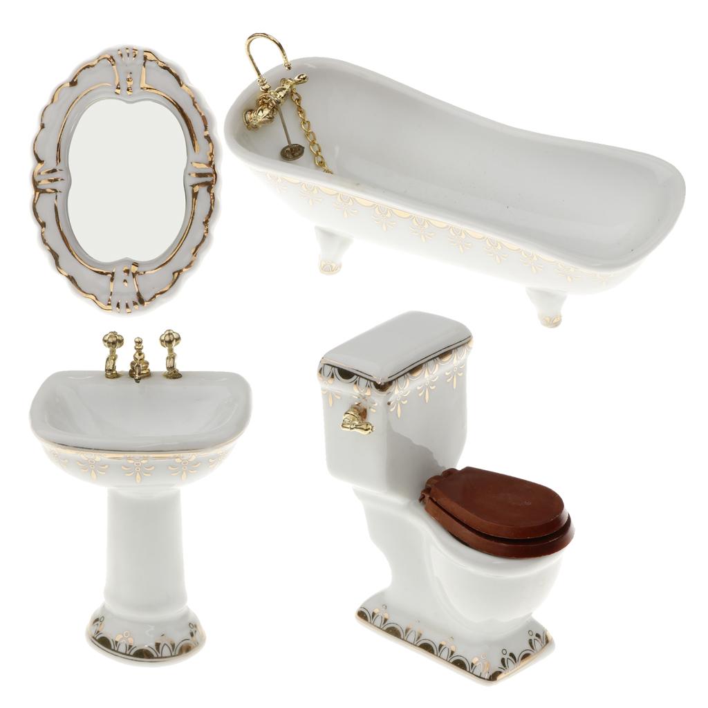 Set Kamar Mandi Rumah Boneka K - Home Bathroom Scales ulasan dan harga