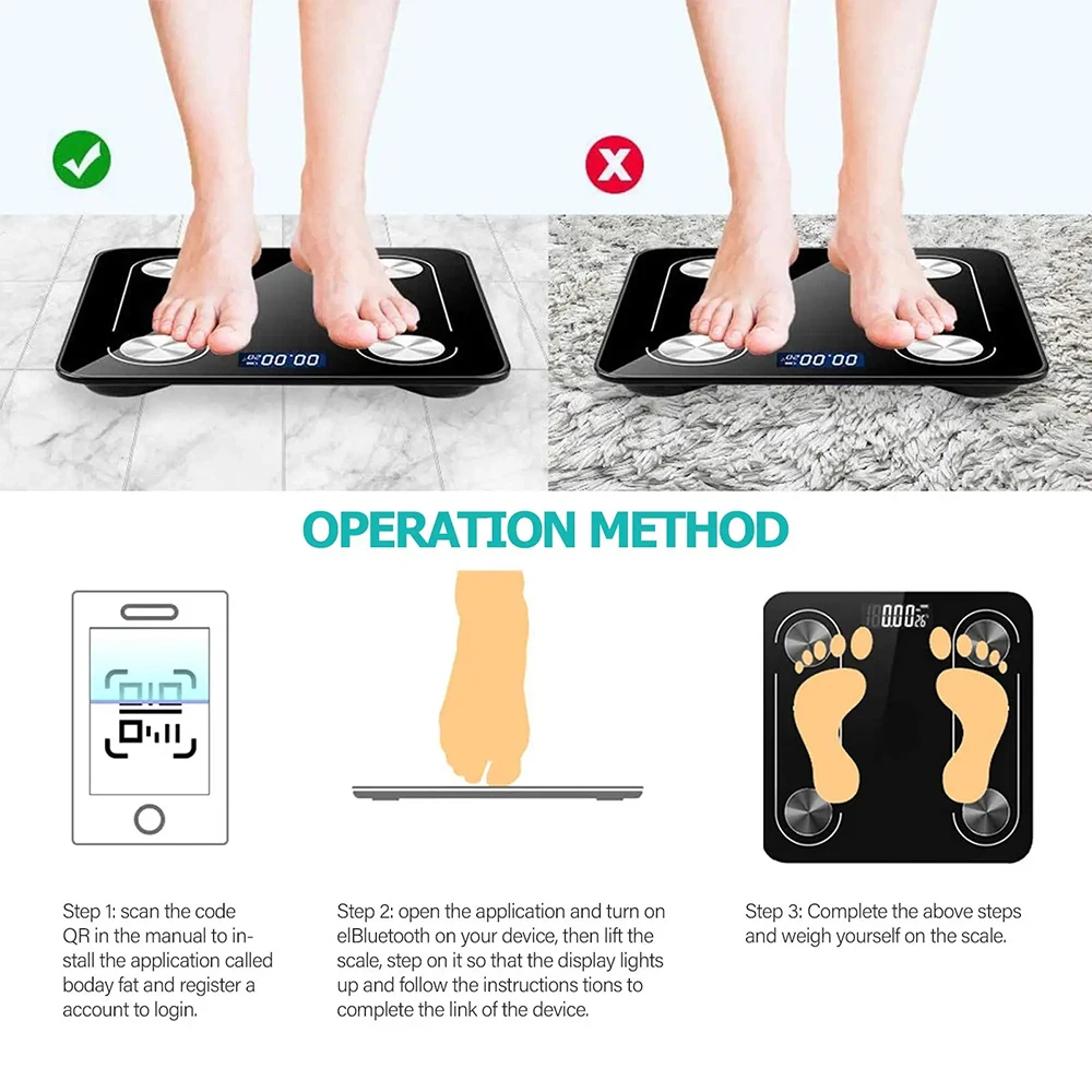 Skala rumah Bluetooth lemak tu - Home Bathroom Scales ulasan dan harga