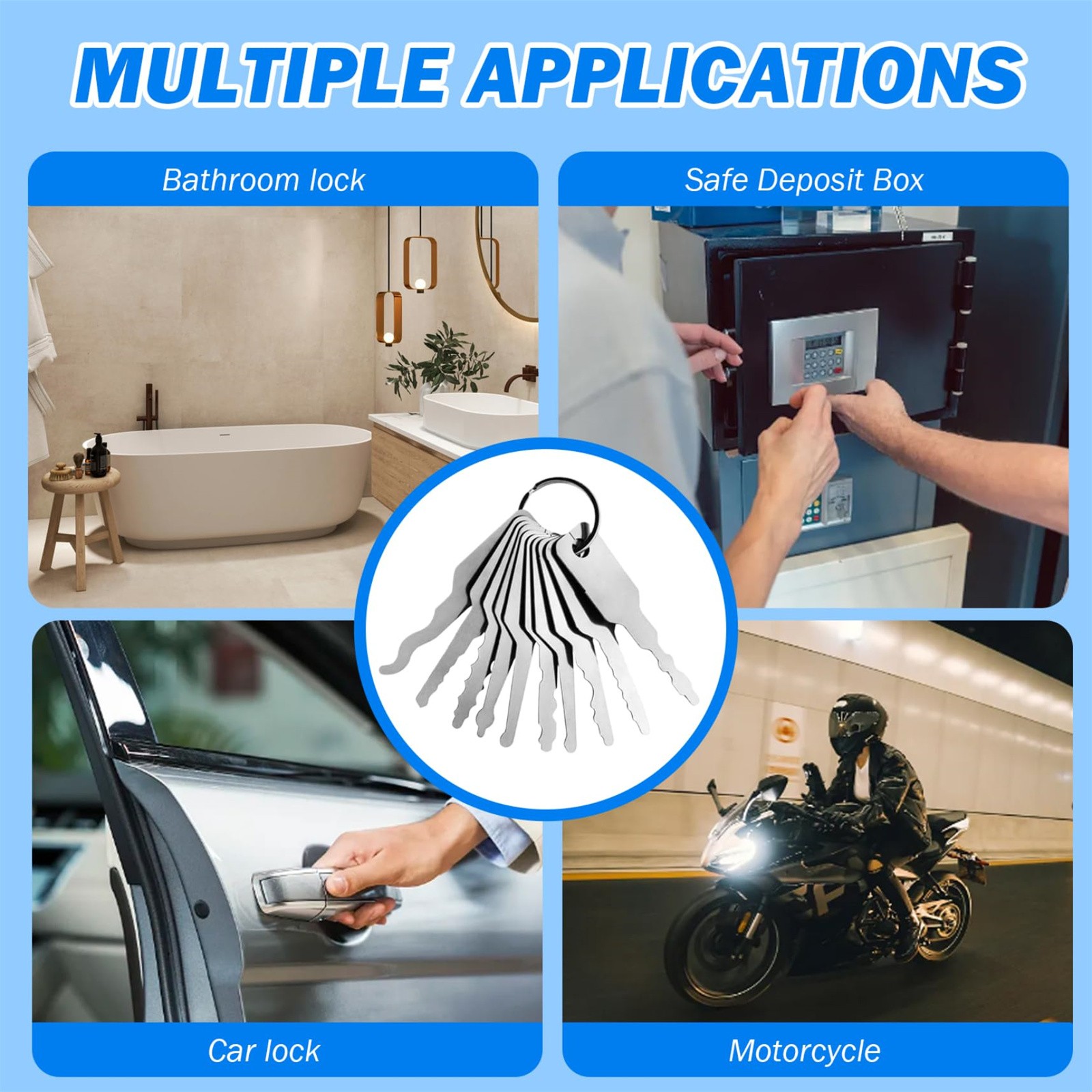 10 Buah/Lot Kunci Kosong Yang  - Home Bathroom Supplies ulasan dan harga