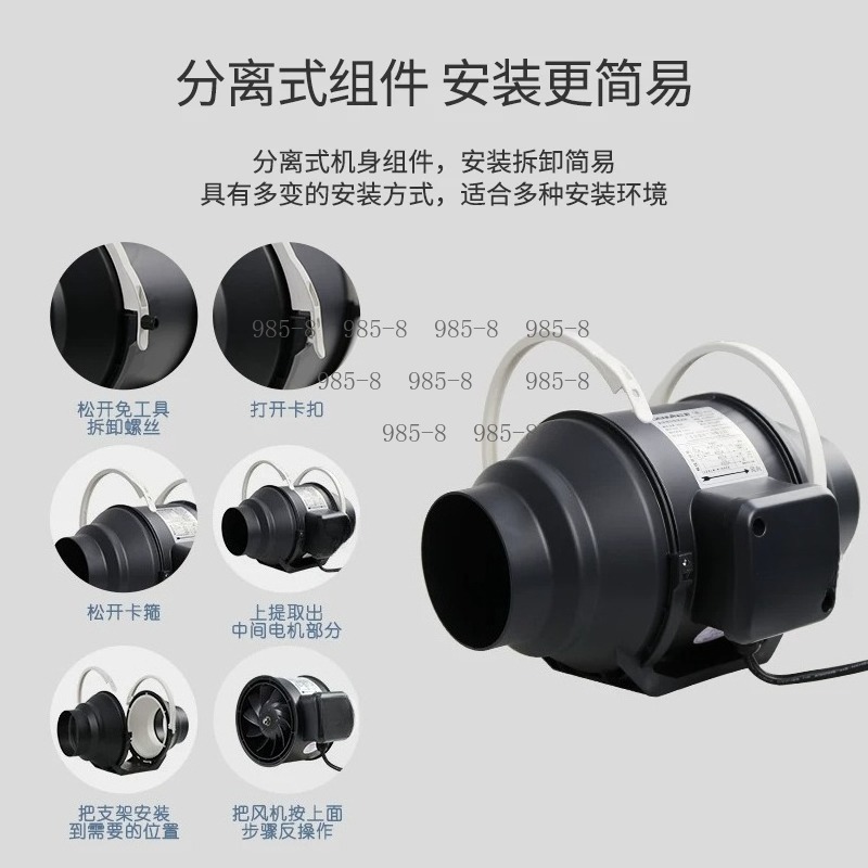 Sistem Ventilasi Aliran Campur - Home Bathroom Exhaust Fan ulasan dan harga