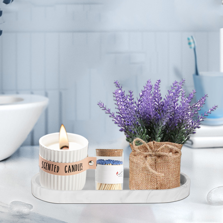 Nampan silikon rias kamar mand - Home Essentials Bathroom Organizer ulasan dan harga