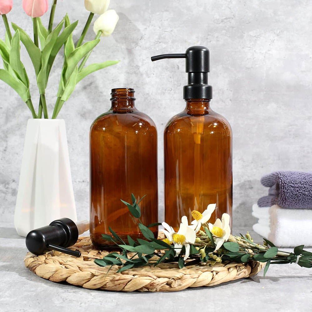 Dispenser Sabun Kaca Amber, 2  - Zara Home Bathroom Accessories ulasan dan harga