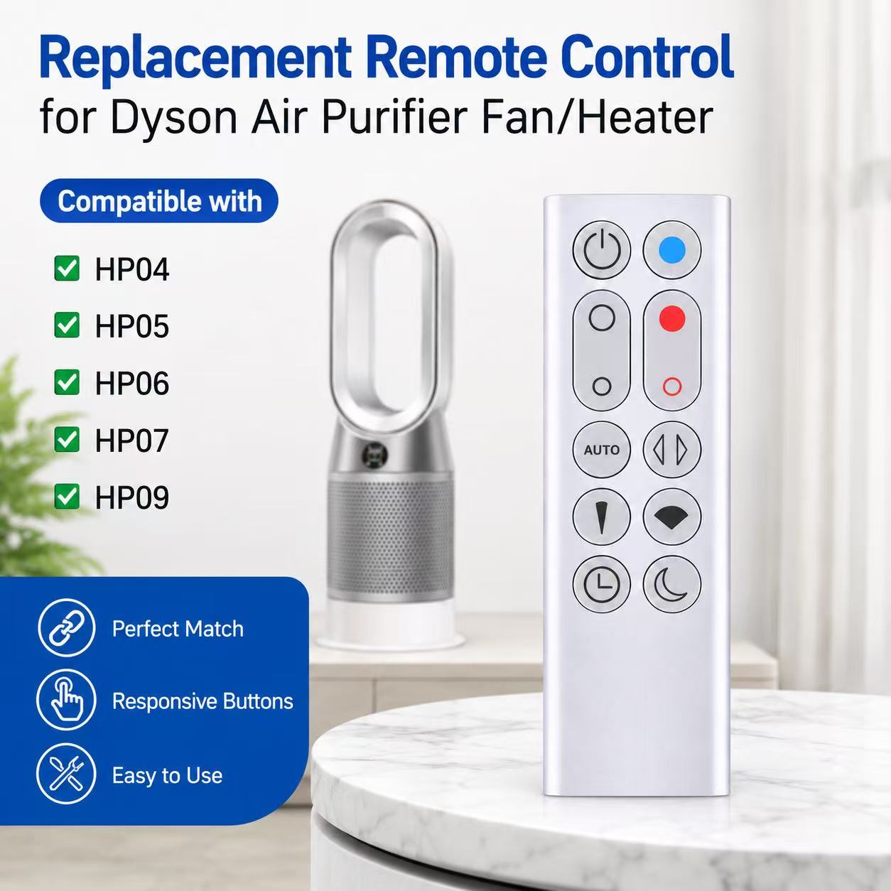 Remote Control Pengganti untuk - Dyson Fan Pure Cool ulasan dan harga