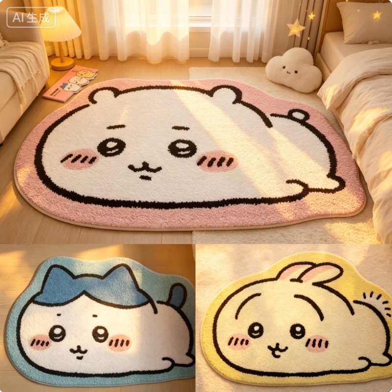 Karpet Kartun Chiikawa Anime H - Home Bathroom Supplies ulasan dan harga